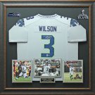 Russell Wilson Signed Seattle Seahawks Jersey Display.