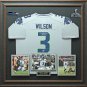 Russell Wilson Signed Seattle Seahawks Jersey Display.