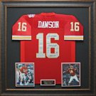 Len Dawson Autographed Jersey Framed