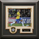 Neymar Signed Brazil Photo Framed