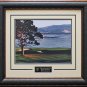 Pebble Beach Hole 18th Photo Framed