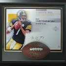 Ben Roethlisberger Signed Steelers Photo Football Breaking Thru Display LE of 7.