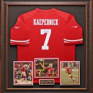 Colin Kaepernick Autographed 49ers Jersey Display.