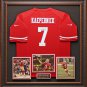 Colin Kaepernick Autographed 49ers Jersey Display.