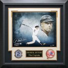 Derek Jeter Signed New York Yankees Photo Framed.