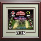 Ohio Buckeyes 2014-15 National Champions Photo Display.