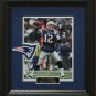 Tom Brady Photo With New England Patriots Official Patch Framed.