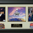 Tom Brady 2015 Super Bowl Champion Photo Collage Display.