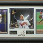 Greg Maddux - Tom Glavine - Bobby Cox Atlanta Braves 2014 HOF Photo Display