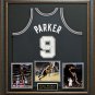 Tony Parker Signed San Antonio Spurs Jersey Display