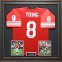 Steve Young Signed Jersey Framed