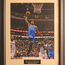 Kevin Durant Oklahoma Thunder Color Photo Matted and Framed