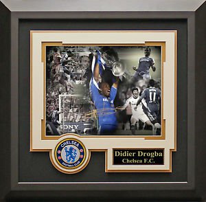 Didier Drogba Signed Champions League Large Hero Photo Display.