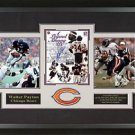 Walter Payton Signed Chicago Bears Photo Display.