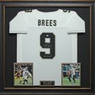 Drew Brees Signed Jersey Framed