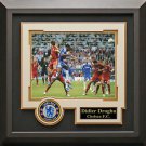 Didier Drogba Signed Champions League Header Photo Display.