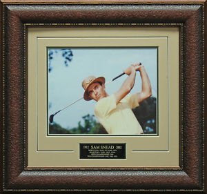 Sam Snead Finished Fluid Swing 16x20 Photo Display.