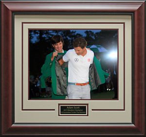 Adam Scott Green Jacket Ceremony 11x14 Photo Framed