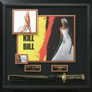 Uma Thurman & David Carradine Signed Kill Bill Collage Display.