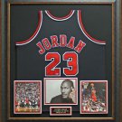 Michael Jordan Autographed UDA Hall of Fame Jersey Framed