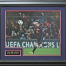 Lionel Messi Champions League Photo Framed