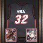 Shaquille O'Neal Autographed Jersey - Miami Heat Framed
