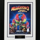 2012 Madagascar 3 Movie, matted and framed poster