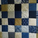 Blue block quilt