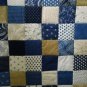Blue block quilt
