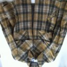 Worth Plaid Wood Zip Jacket 8 petite mint condition