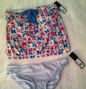 NWT Marc Jacobs Bubble Strapless Bikini Tankini L