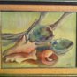 original oil sea shell painting Vintage