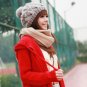 cross twisted knit beanie