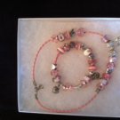 Pink Murano Glass Bead Set