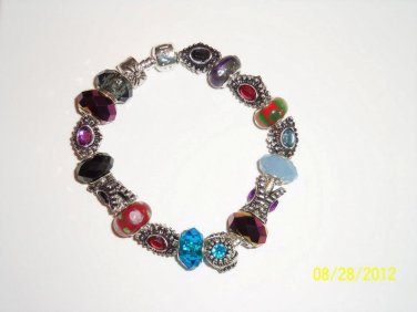 Multi Color Beads And Silver spacers