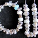 Murano Glass & Crystal Bead Set