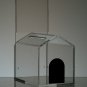 Small Locking Acrylic Dog House-Style Donation Box