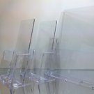 Clear Acrylic 4 piece lot  literature displays for your office / business NEW!