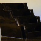 NEW! Black 4 pocket desktop / countertop business card display holder wholesale