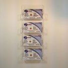 4 Pocket Clear Acrylic Plastic Horizontal Wall Mount Business Card Holder