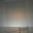 (25) Clear 8.5x11 display sign holders with  business card holder