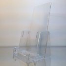 New One Piece Design 25 Clear Brochure holders with business card holder