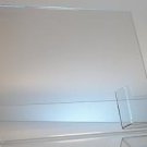 Clear acrylic 11 x 8.5 sign display with vertical business card holder wholesale