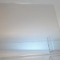 Clear acrylic 11 x 8.5 sign display with vertical business card holder wholesale