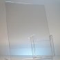 Clear acrylic 8.5x11 sign holder display with tri fold brochure holder