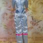 Barbie Doll Clothes Silvery Blue Pink Astronaut Pilot Jumpsuit Mesh Pockets Belt BDCOJ4