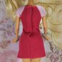 Barbie Doll Clothes Sporty Red Pink Summer Knit B Logo Tee Short Dress Tagged BDCDS12