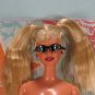 Barbie Doll Size Accessory Dark Sunglasses Shades Black Frames BDCFA4
