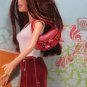 Barbie My Scene Bratz Doll Size Red Black Hard Plastic Shoulder Hand Bag Purse BDHBL3