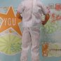 Barbie Ken Doll Clothes White Blue Pin Stripe & Waist Baseball Shirt Pants KDC2